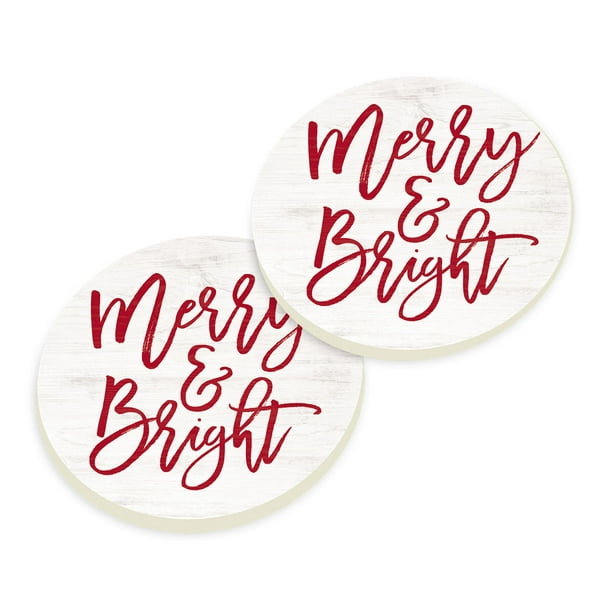 Blessed Script Design White Wash Look 2.75 x 2.75 Absorbent Ceramic Car Coasters Pack of 2 Blessed Script Design White Wash Look 2.75 x 2.75 Absorbent Ceramic Car Coasters Pack of 2